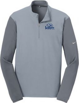 Nike Dri-FIT Fabric Mix 1/2-Zip Cover-Up, Cool Grey/Dark Grey